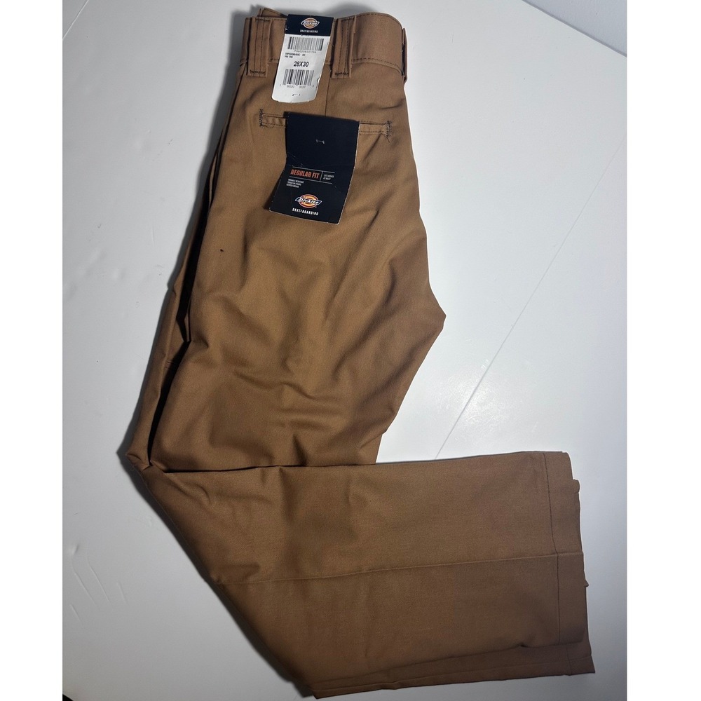 Dickies Skateboarding Regular Fit Flex Pants Brown 28x30 WPSK96HWC NWT